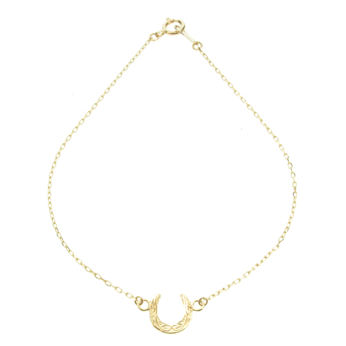 ハワイアンジュエリー/K10YG/ホースシューブレスレット | ハワイアン