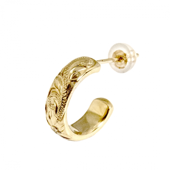 ハワイアンジュエリー/K14YG/フープピアス | ハワイアンジュエリー