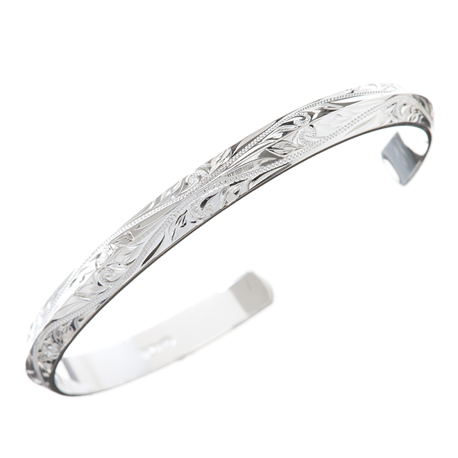 ハワイアンジュエリー/Silver925/アングルバングル/6mm | ハワイアン