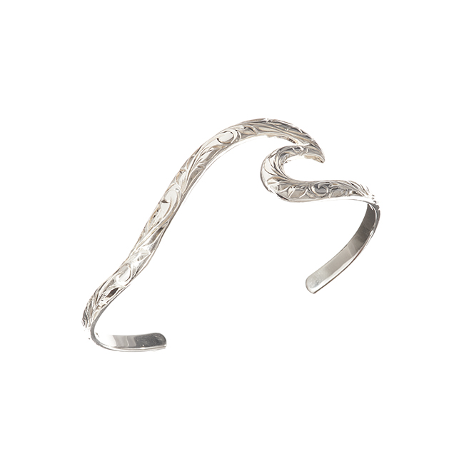 ハワイアンジュエリー/Silver925/ウェイヴィバングル/大波/0585