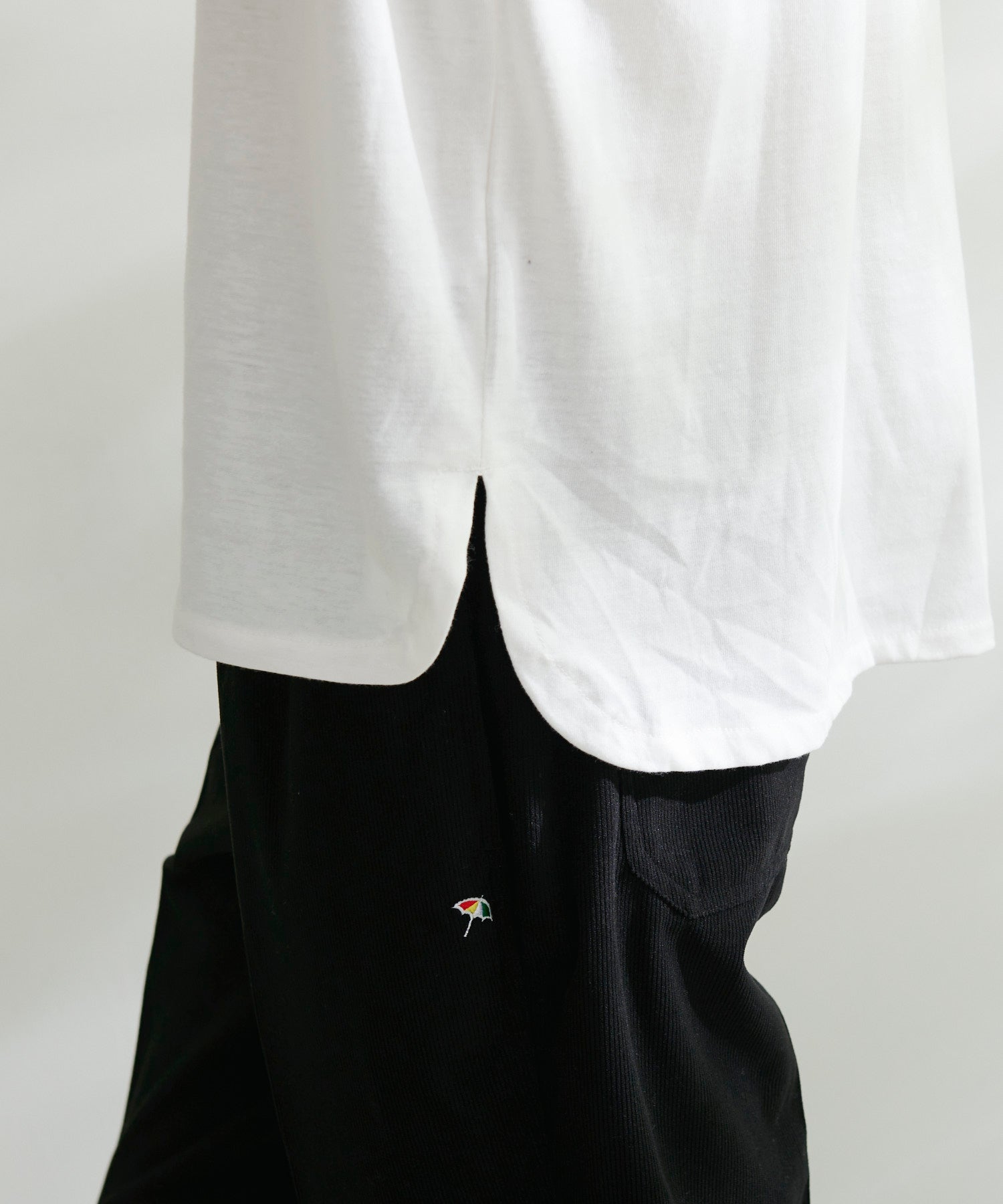 シェア T/Rブークレカーディガン + ロングTシャツセット（カーディガン