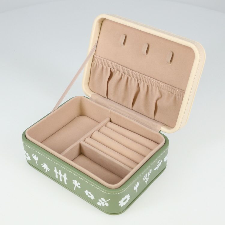 ジュエリーボックス（オフホワイト×グリーン）KL2000003＜取り寄せ品