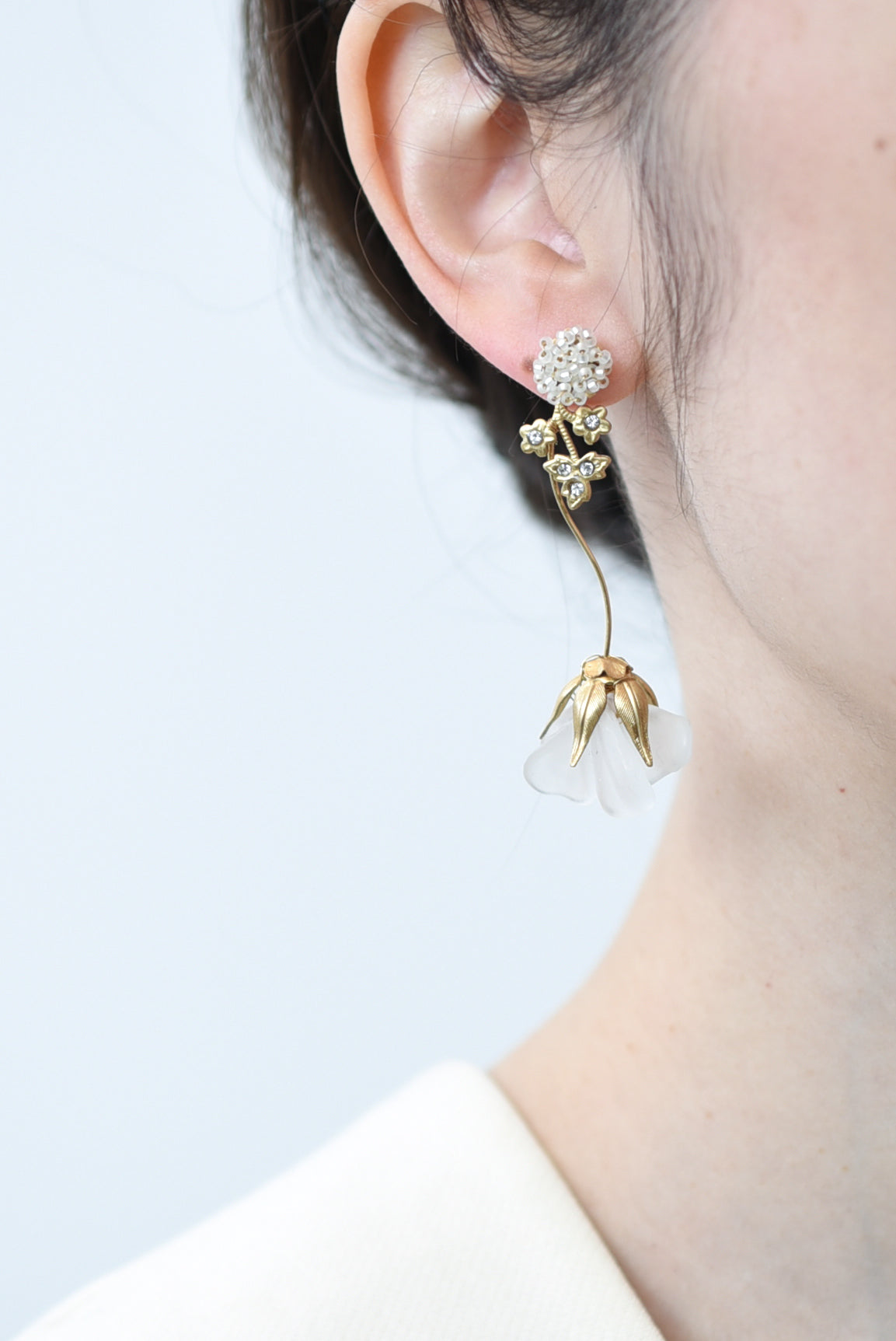 sweet pea bouquet earring – monshiro official web site