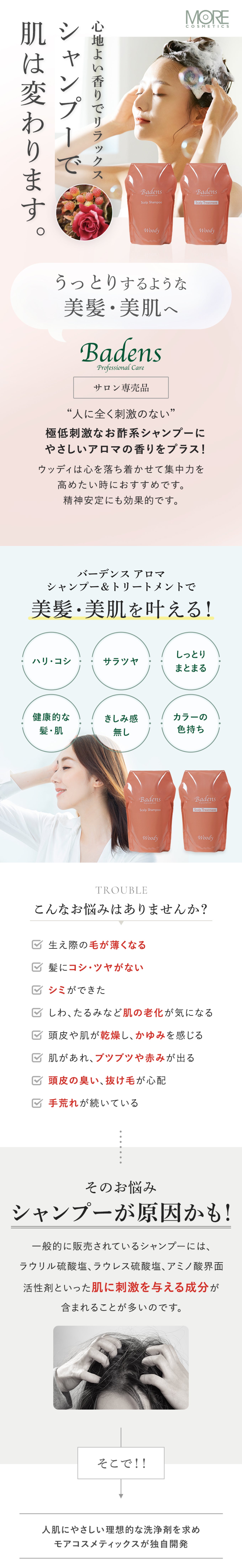 バーデンス アロマ トリートメント ウッディ 詰替 500g – モア