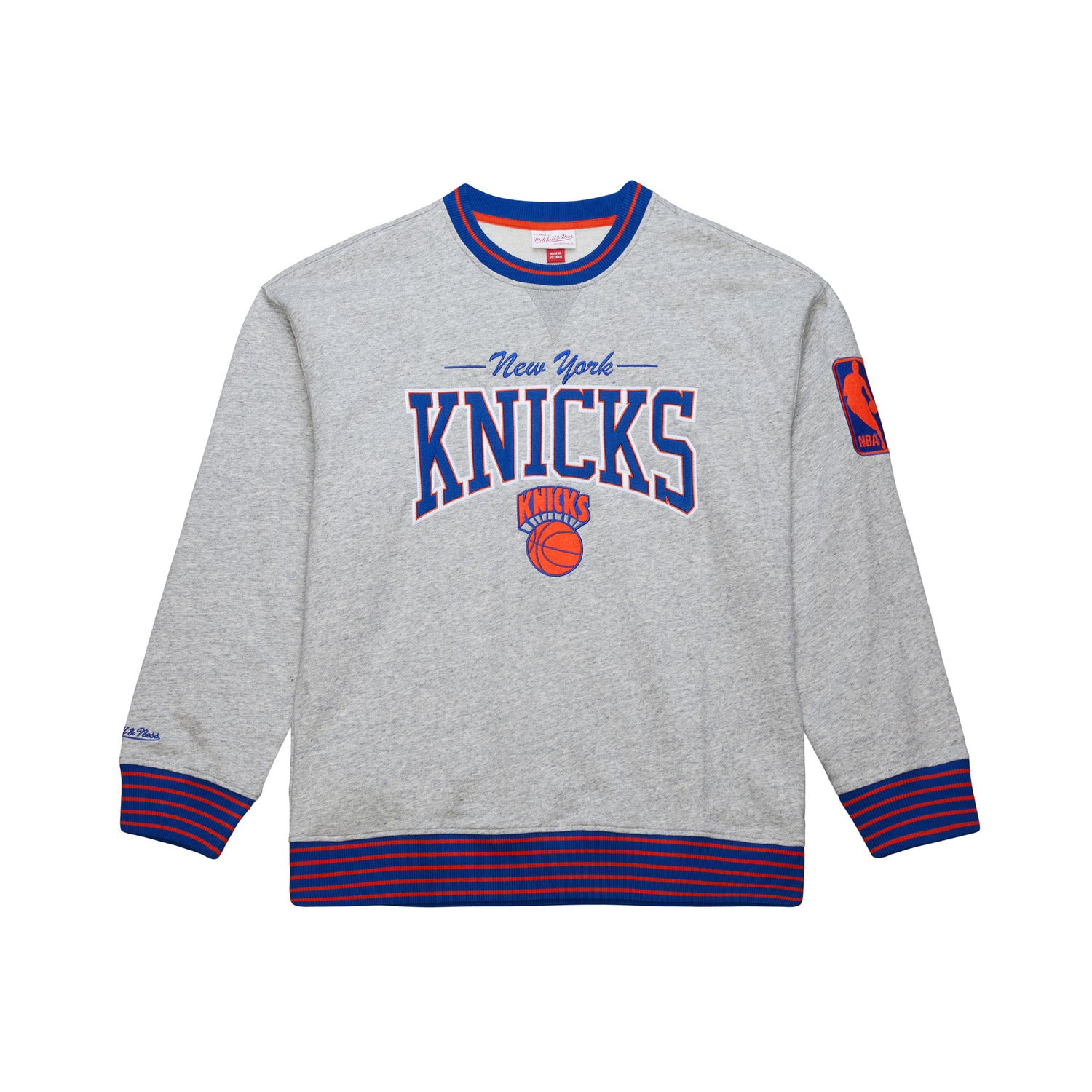 Mitchell & Ness Knicks Vintage Throw It Back Fleece Crew – Shop