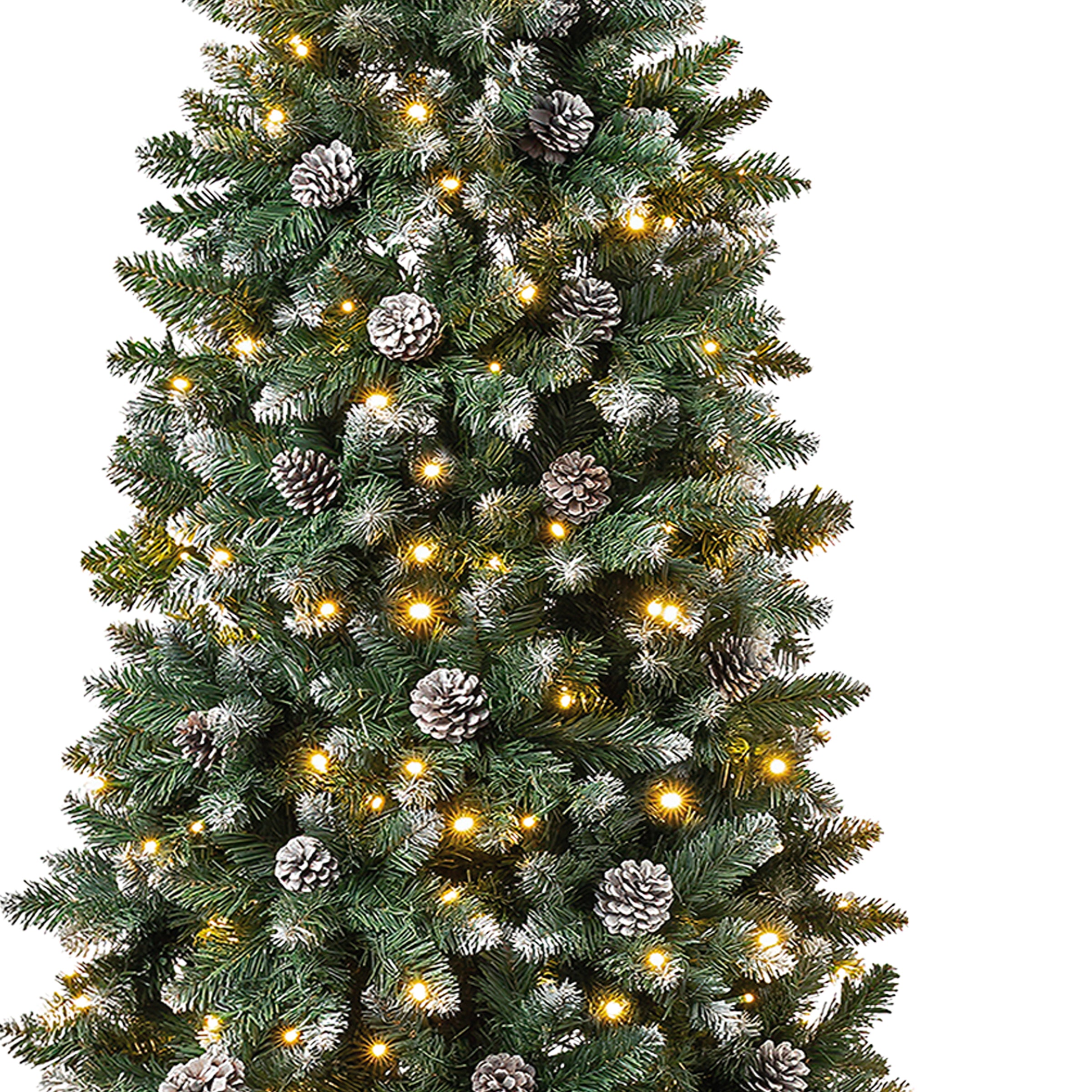 7.5 ft. Pre-Lit Oakley Hills Slim Tree with LED Lights, Plug-In