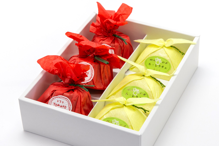 新潟直送計画】越後彩菓ル・レクチェと妙高の赤茄子 ギフトセット