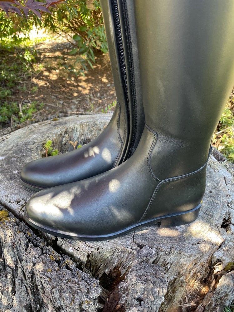 Kingsley Lexington Dressage Boot - Black with Jenny Top in Red