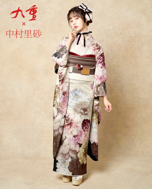 九重×中村里砂 くすみピンク23006｜振袖ネットレンタルはおりえん
