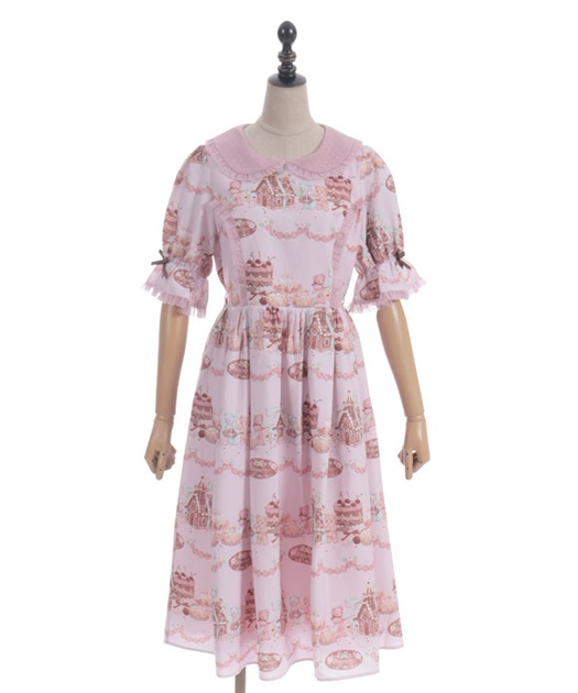 お菓子の家柄ワンピース【期間限定販売】 | kawaii | axes femme