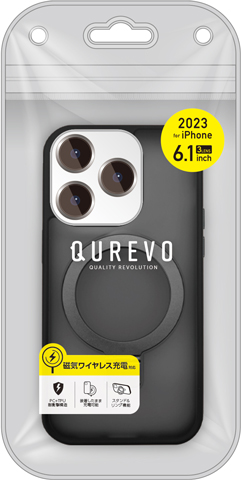 iPhone15 Pro用 磁気ワイヤレス充電対応 スタンドリング付き背面ケース