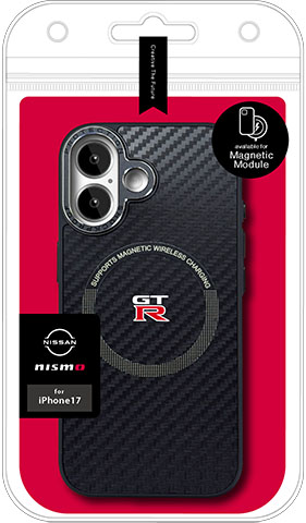 nismo iPhone12 Pro Max用 カーボン+レザー調 耐衝撃 背面ケース