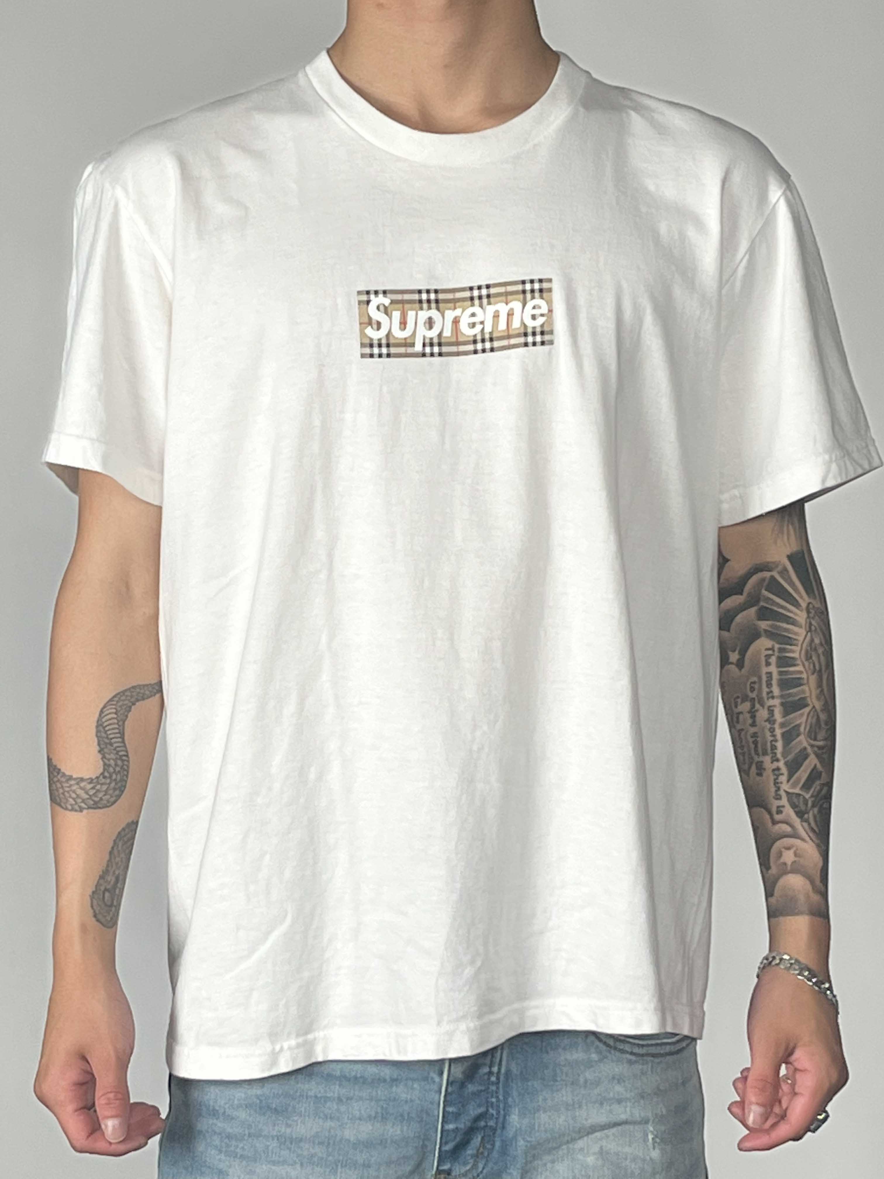 Supreme x Burberry Box Logo S/S TEE – ANSHAR