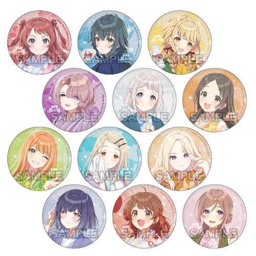 学園アイドルマスター×庭の湯 トレーディング グリッター缶バッジ（等身）