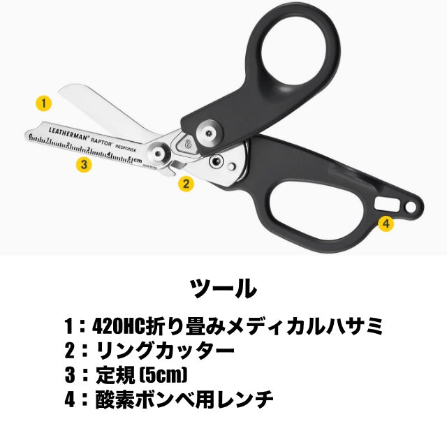 LEATHERMAN（レザーマン）RAPTOR RESPONSE Gray [小型レスキューツール