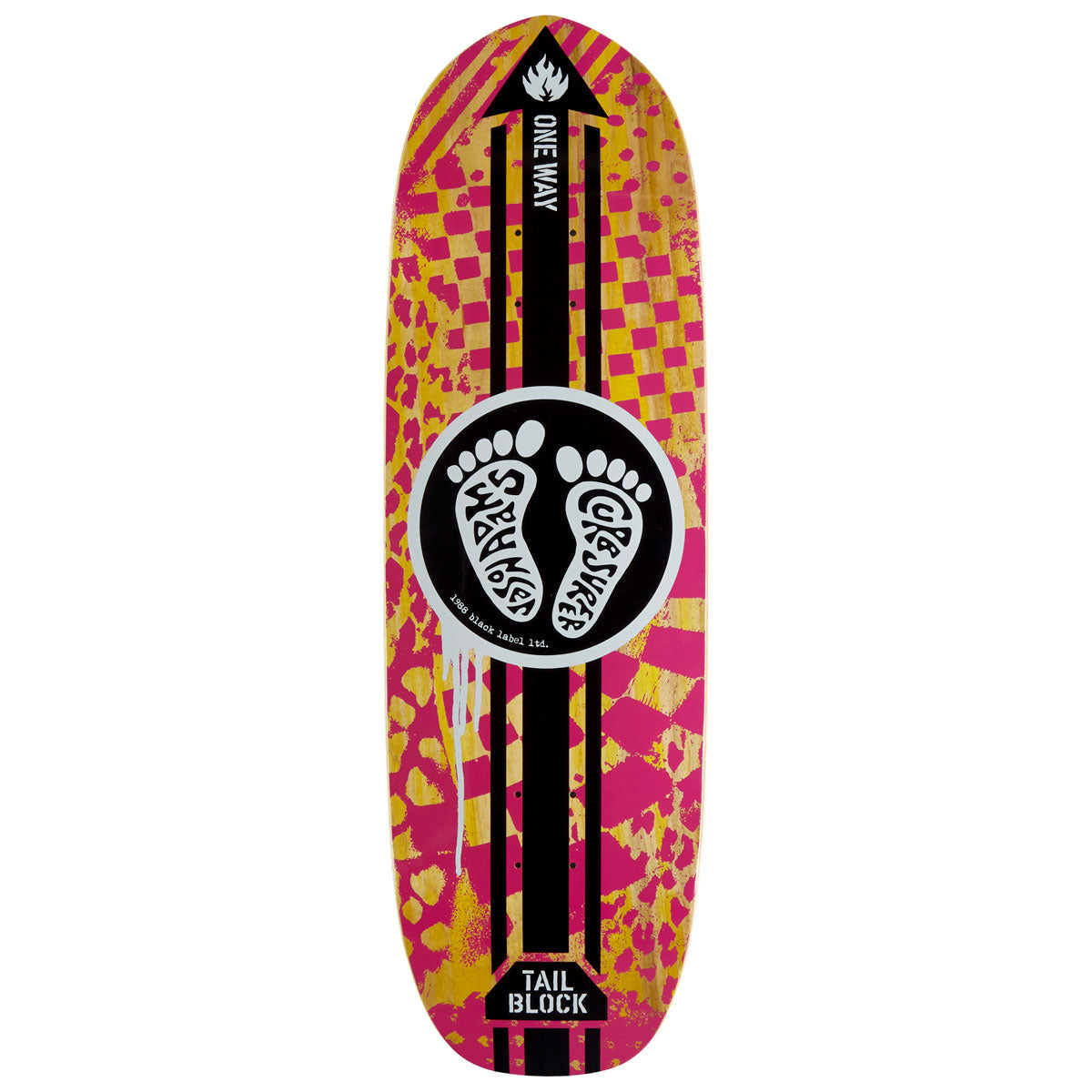 Black Label Jason Adams Curb Surfer Custom Shape Skateboard Deck