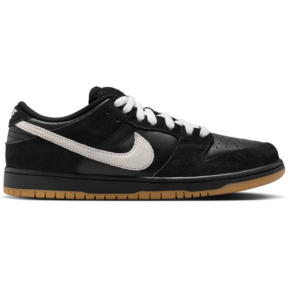 Nike SB Dunk Low Pro Shoes - Black/White/Black/Gum/Light Brown – CCS