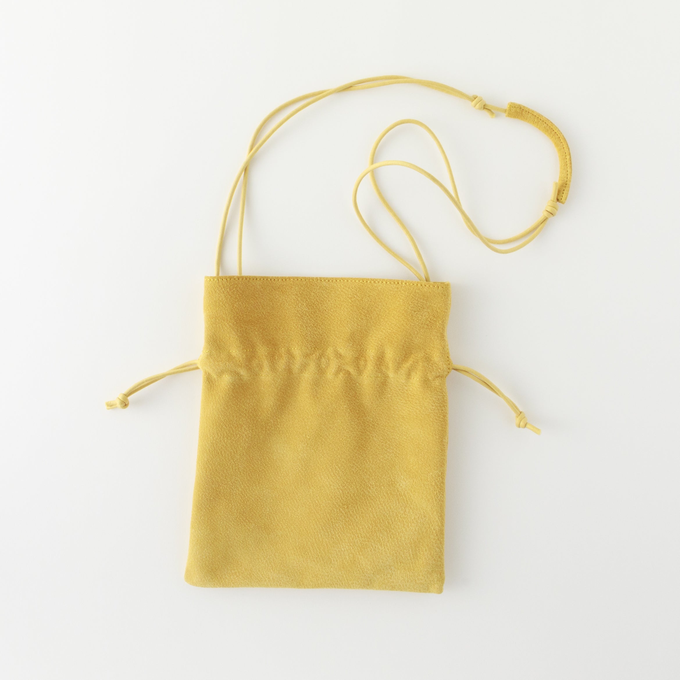 洗える革の巾着型サコッシュ｜Washable Wring Sacoche【トウキョウ