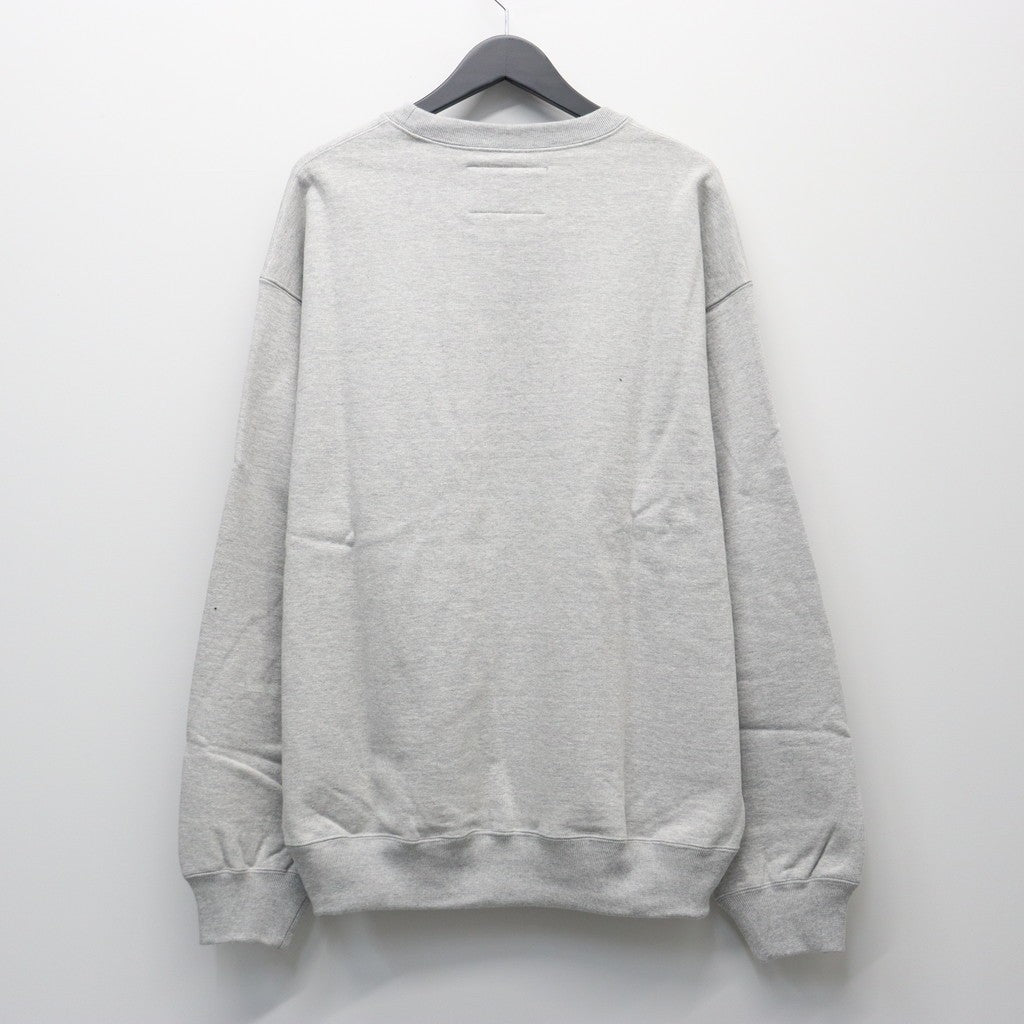 HEAVY WEIGHT CREW NECK SWEAT SHIRT #GRAY [25FWE-WMC-SS03]_WACKO