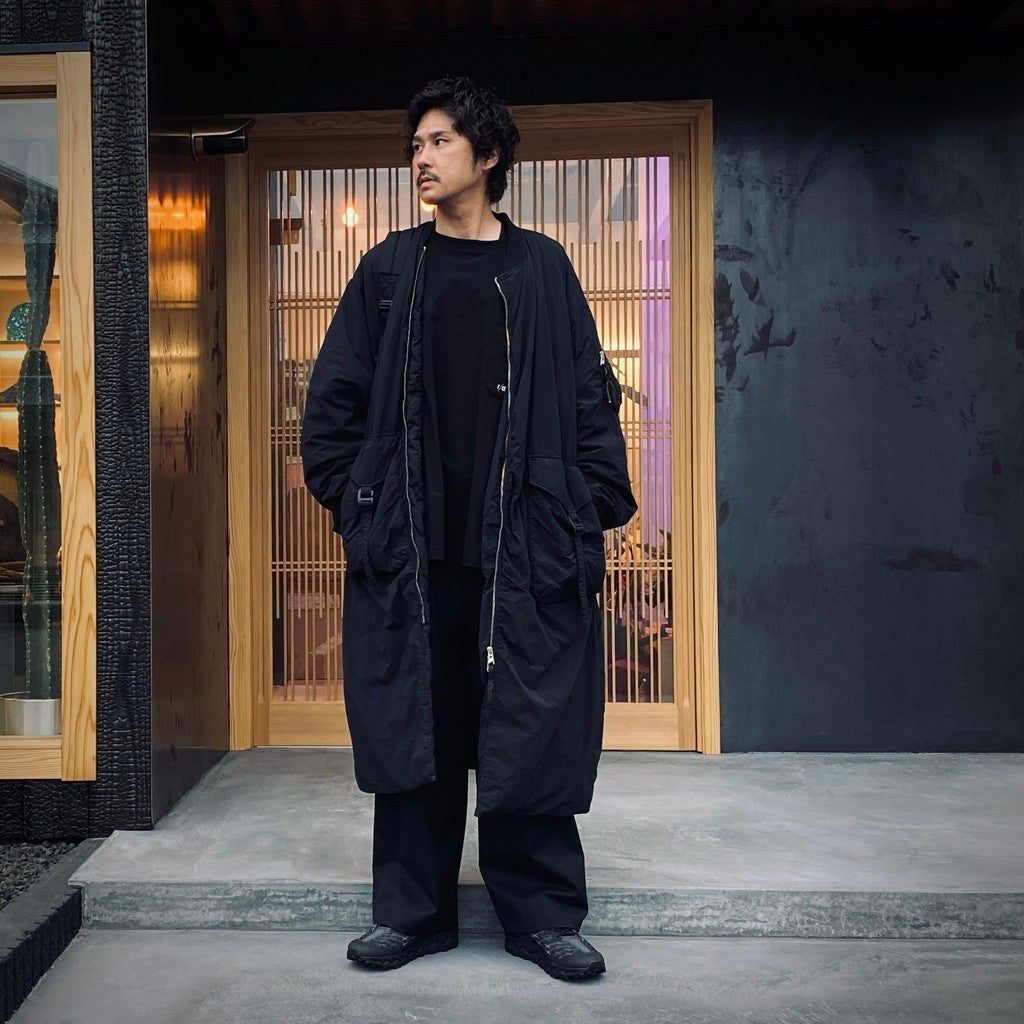 GARMENT DYE DOWN MA-1 LONG COAT #Black [FST09252U0001] – cocorozashi