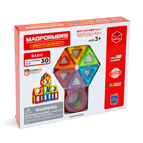 ボーネルンド〉マグ・フォーマー ベーシックプラスセット（30ピース