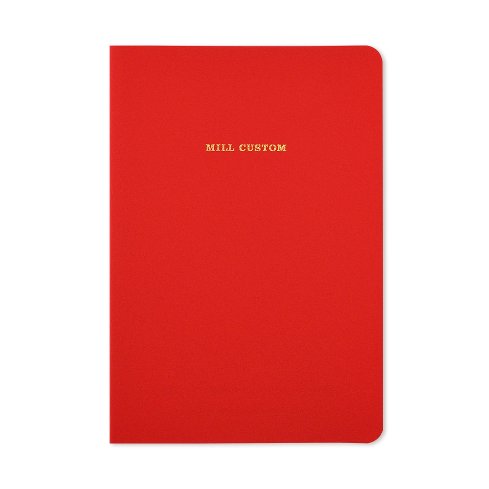 手帳用ノート B6 無地 レッド ミルカスタム R1337 | 2026年版手帳