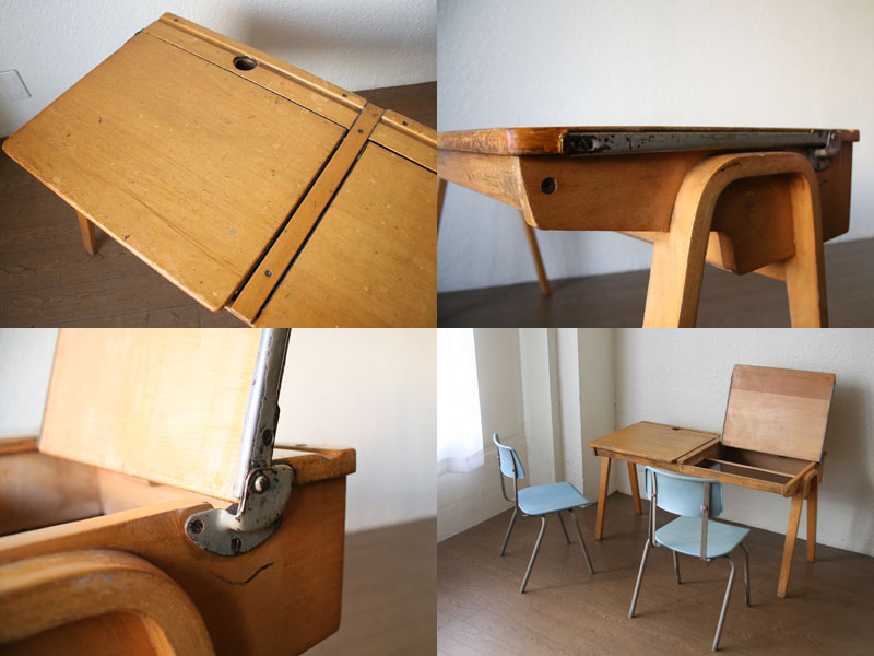 2Pスクールデスク｜アンティーク家具・照明の専門店｜デニム