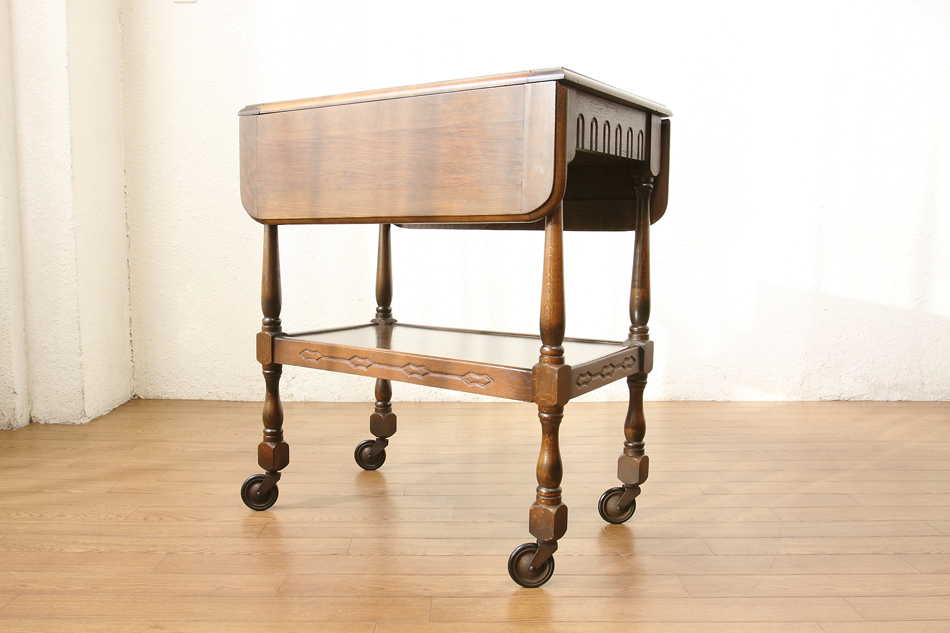 オーク バタフライキッチンワゴン｜アンティーク家具・照明の専門店