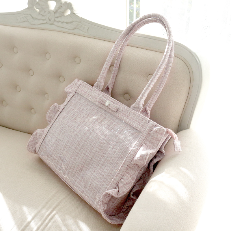 パレットリリーツイードバッグ ビジューリボン ピンク| FUKUYA ONLINE