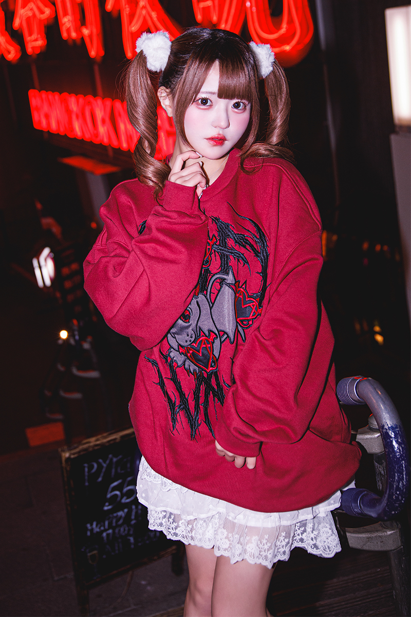 AVAM×GALFY×GEKIROCK CLOTHINGコラボ・スウェット BURGUNDY / ロック