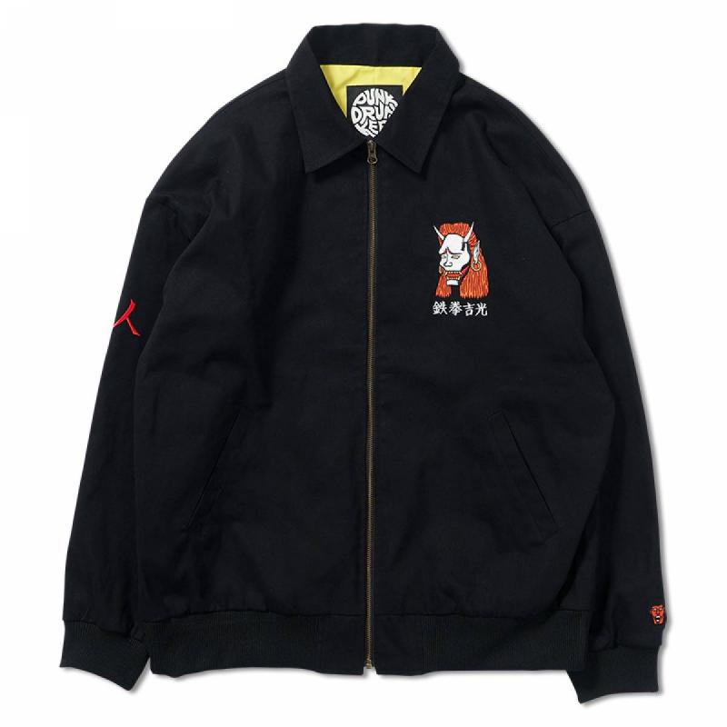 PUNK DRUNKERS [PDSxTEKKEN]吉光JKT - BLACK / ロックファッション