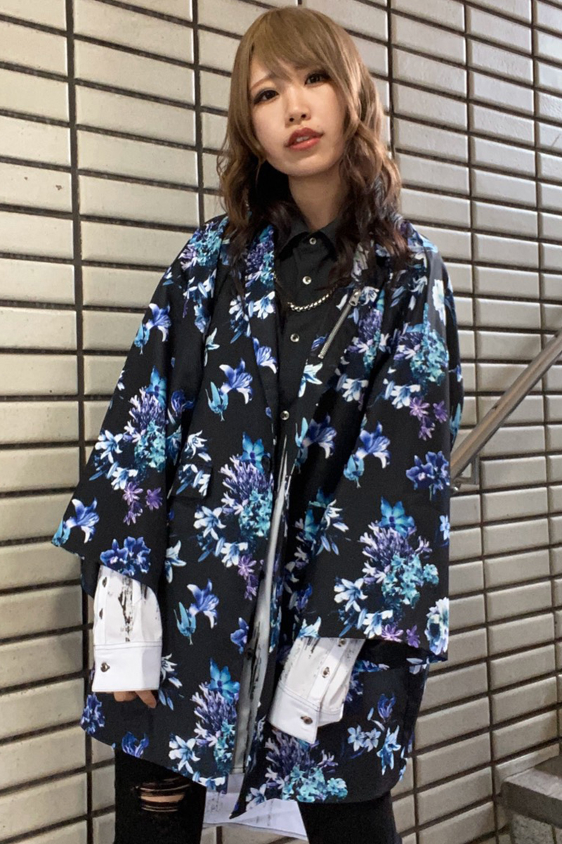 CIVARIZE【シヴァーライズ】着物テーラードジャケット 総柄 / ロック