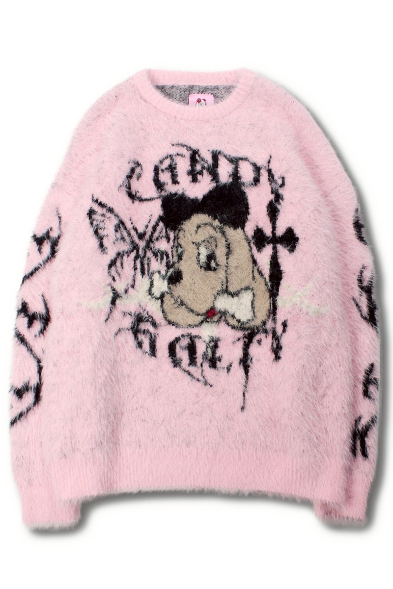 予約商品】GALFY(ガルフィー) ふわふわダークキャンディーニット