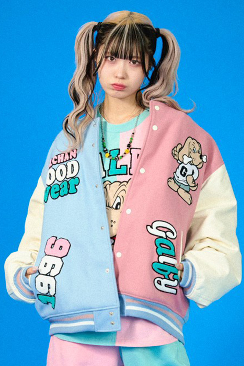 GALFY (ガルフィー) クレイジーわんわん大学 JKT SAX×L.PINK / ロック