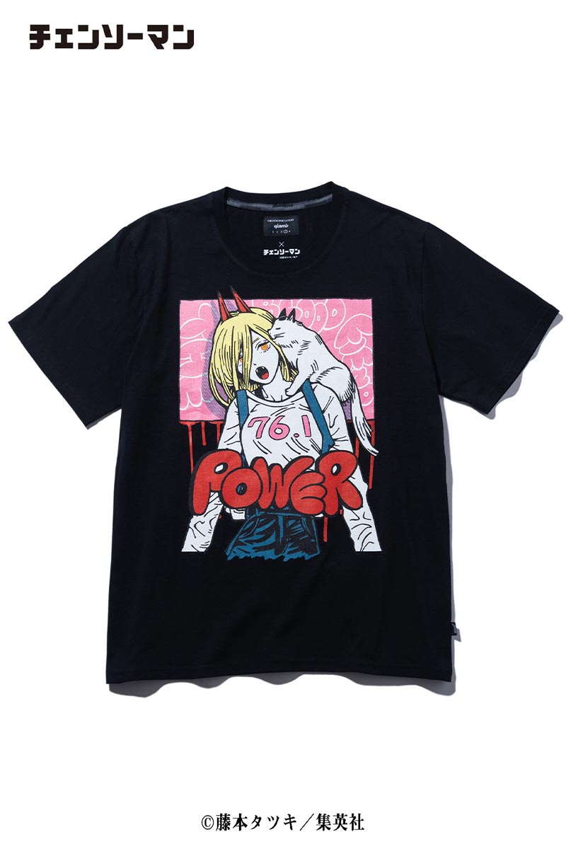 予約商品】glamb (グラム)×チェンソーマン Power T Black / ロック