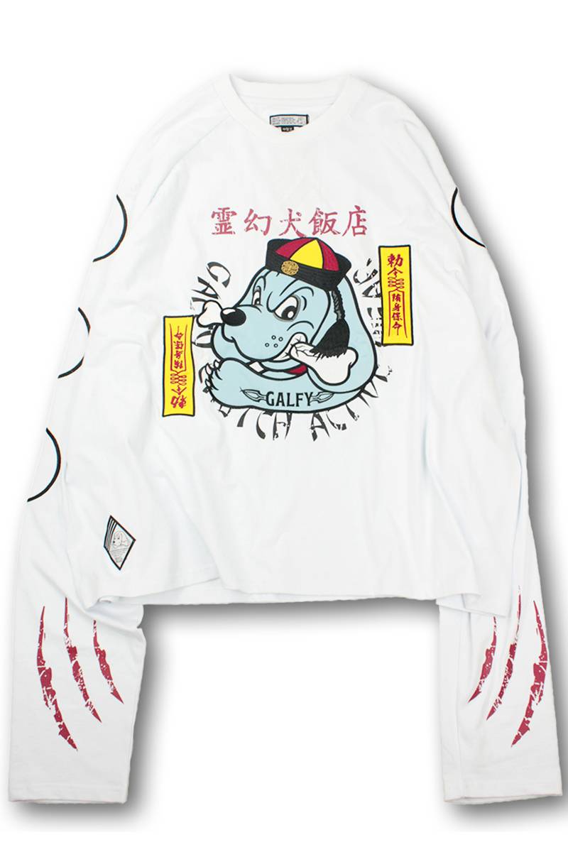 GALFY(ガルフィー) 霊幻犬(キョンシー犬)Tee - WHITE / ロック