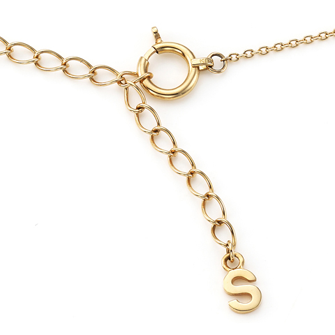 K18イエローゴールド ダイヤモンド イニシャルペンダントS | 高品質 金