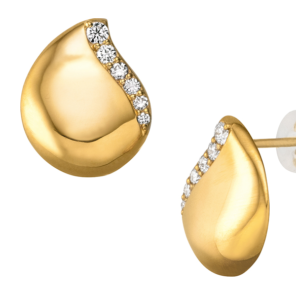 純金 ダイヤモンド ピアス | 高品質 金・プラチナ