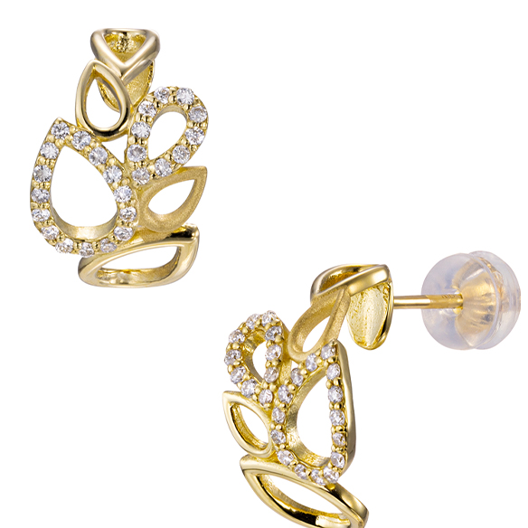 K18イエローゴールド ダイヤモンド ピアス | 高品質 金・プラチナ