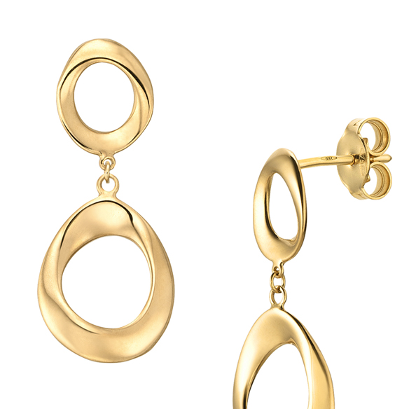 イタリア製〕K18イエローゴールド ピアス | 高品質 金・プラチナ