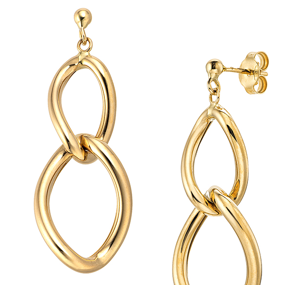 イタリア製〕K18イエローゴールド ピアス | 高品質 金・プラチナ