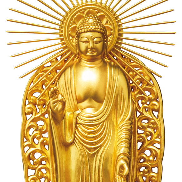 純金仏像 阿弥陀如来像〔西〕| 高品質 金・プラチナ