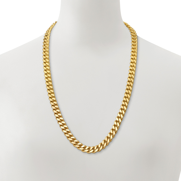 K18イエローゴールド キヘイネックレス （2面カット） 200g/60cm | 高