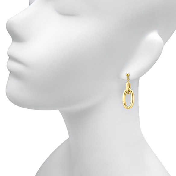 イタリア製〕K18イエローゴールド ピアス | 高品質 金・プラチナ