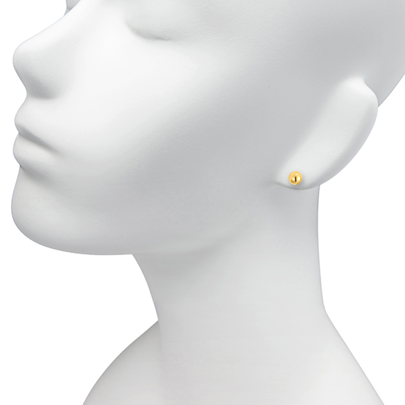 プラチナ/K18イエローゴールド ピアス 5×6mm | 高品質 金・プラチナ