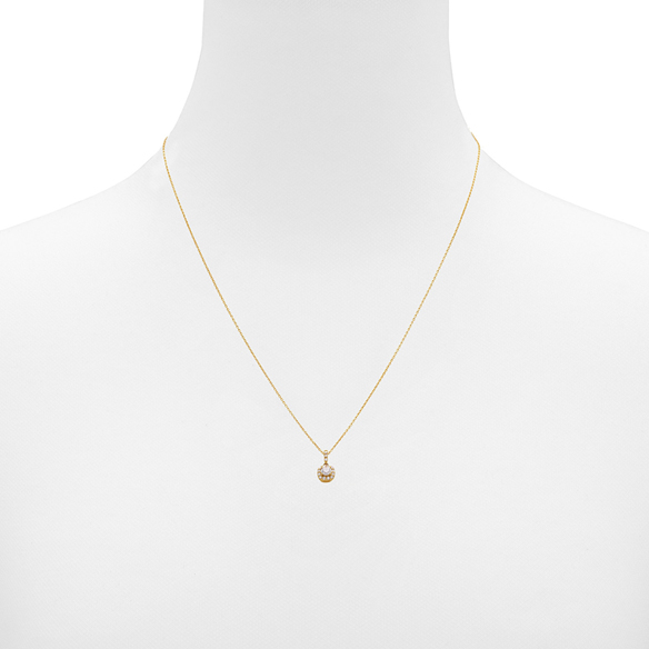 通販限定】K18イエローゴールド 0.18カラット ダイヤモンド ペンダント