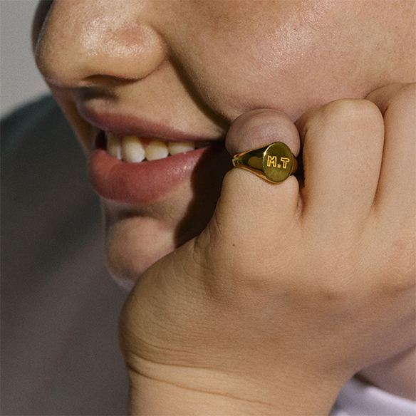 K18イエローゴールド リング オーバル | 高品質 金・プラチナ