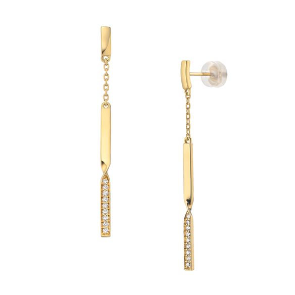 K18イエローゴールド ダイヤモンド ピアス | 高品質 金・プラチナ