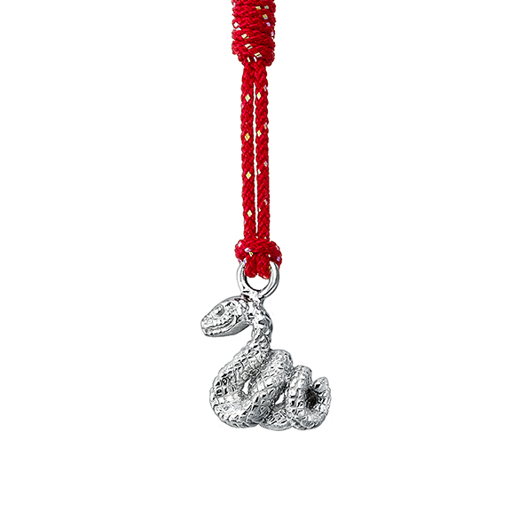 銀製根付「巳」彩紙包み ＜大淵光則 原型作＞ | 高品質 金・プラチナ