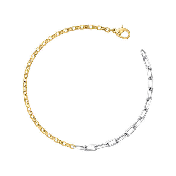 プラチナ/K18イエローゴールド ブレスレット 19cm | 高品質 金・プラチナ